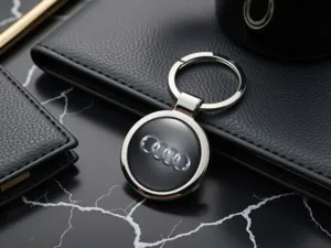 Audi Porte-clés Logo Alliage Métal Résistant